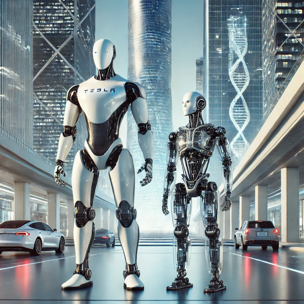 tesla robots globalnetside y yo robot